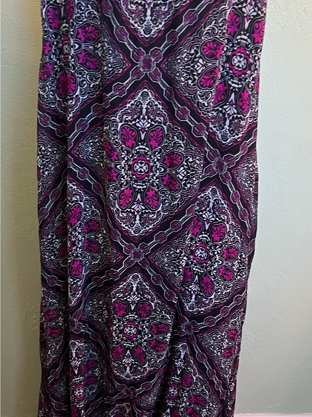 Catherine’s Maxi Dress with Pink and Black Medallion Print - Picture 5 of 6